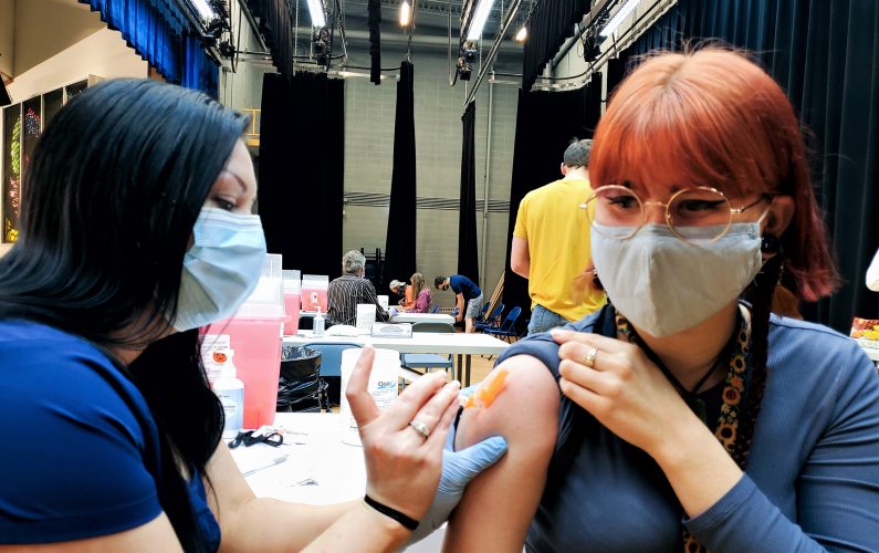 Dozens of students receive vaccine